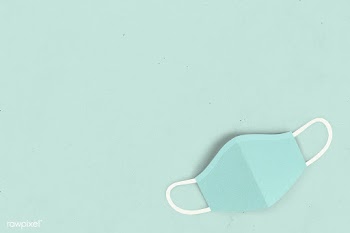 Paper craft green face mask background | Free  illustration - 2314555