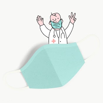 Paper craft green face mask design element | Free  transparent png - 2319611