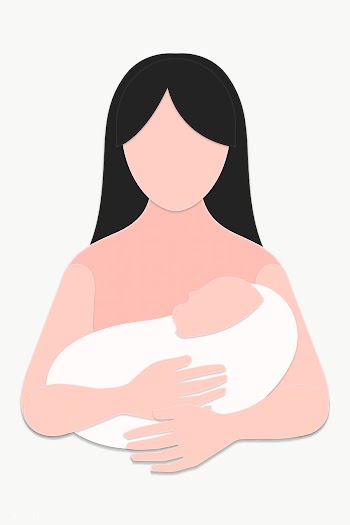 Paper craft mom holding a newborn character design element | Free  transparent png - 2323393