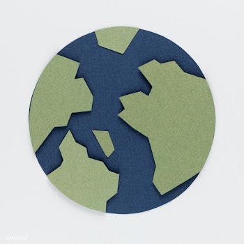 Paper craft planet earth illustration | Free  photo - 2304745