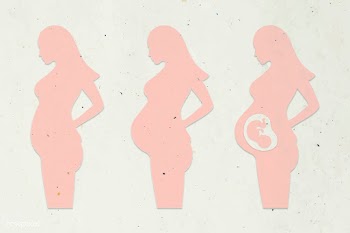 Paper craft pregnant woman character set vector | Free  vector - 2330245