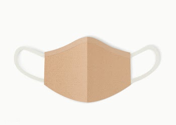 Paper craft surgical face mask on a white background mockup | Free  psd mockup - 2309389