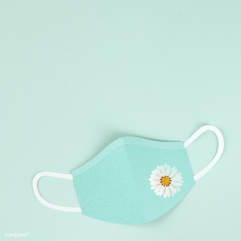 Paper craft surgical mask on a green background illustration | Free  photo - 2310770