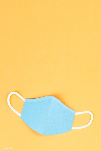 Paper craft surgical mask on a yellow background illustration | Free  photo - 2307640