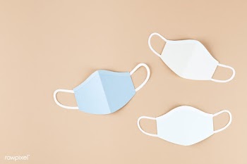 Paper craft surgical masks on a beige background | Free  photo - 2304330