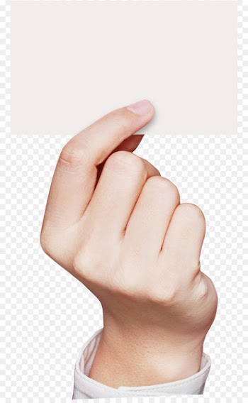 Paper Credit card Debit card - People fingers 