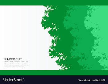 paper cut background green