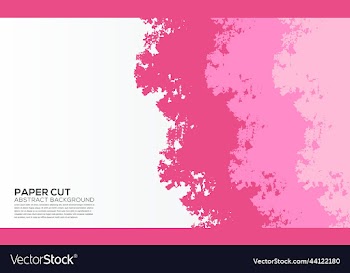 paper cut pink background