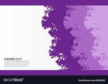 paper cut purple background