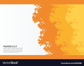 paper cut yellow background
