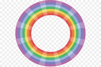 Paper cutter Circle Clip art - Hand-painted pattern vector rainbow 