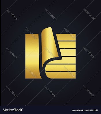  					Paper document data storage gold logo vector image														