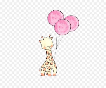 Paper Drawing Art Watercolor painting Illustration - Giraffe Balloon 