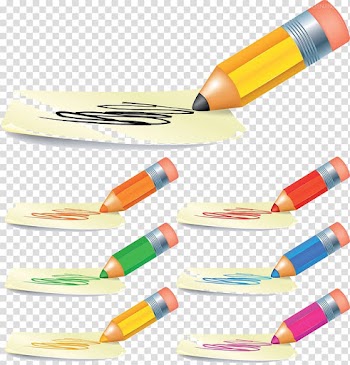 Paper Drawing Colored pencil Illustration, A variety of different color pen transparent background PNG clipart