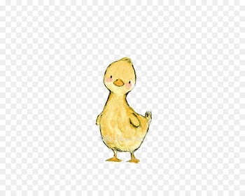 Paper Drawing Painting Child Illustration - Little yellow duck 