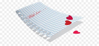 Paper Envelope Definition Font Awesome Curve - Wish Love Note with Hearts PNG Clipart 