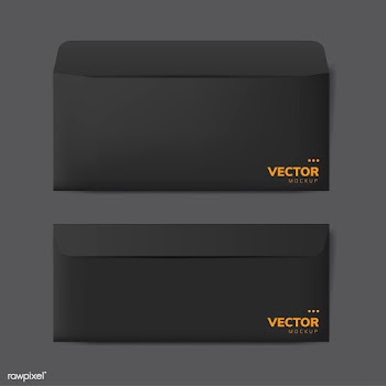 Paper envelope design mockup vector | Free stock vector - 496430