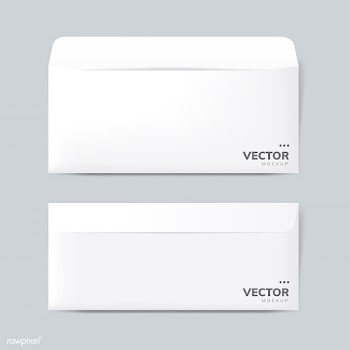 Paper envelope design mockup vector | Free stock vector - 496507