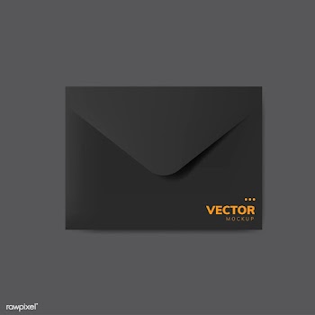 Paper envelope design mockup vector | Free stock vector - 496549