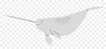 Paper Feather White - Decorative Unicorn whale 