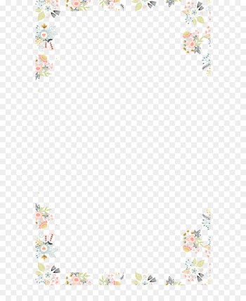 Paper Floral design Illustration Drawing - anticipate frame 