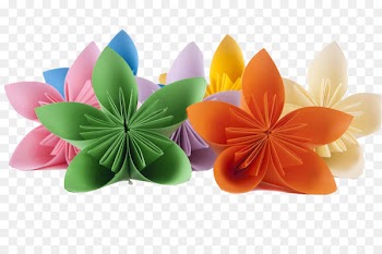 Paper Flower - Cherry color origami 