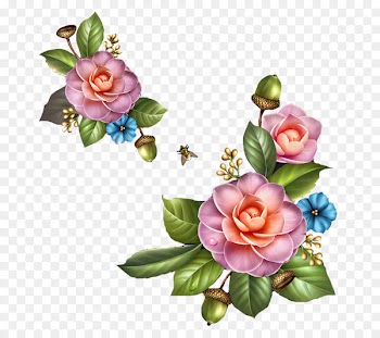 Paper Flower Clip art - Retro Flower 