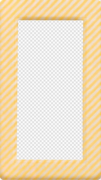 Paper frame Yellow Pattern, Orange pattern frame transparent background PNG clipart