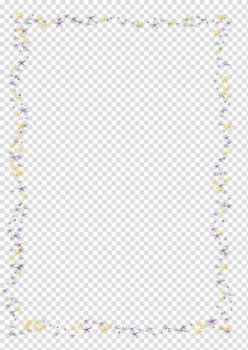 Paper Frames Area Rectangle, star frame transparent background PNG clipart
