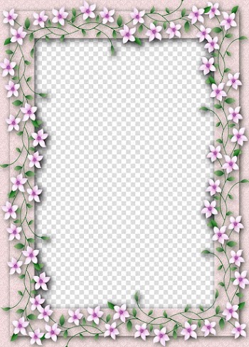 Paper Frames Floral design Flower , Delicate Frame transparent background PNG clipart