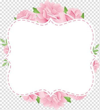 Paper Frames Flower , Blue Flowers Card transparent background PNG clipart