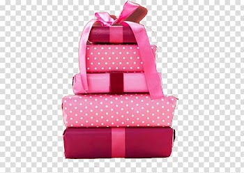 Paper Gift wrapping Baby shower Box, Pink gift box transparent background PNG clipart