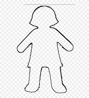 Paper - Girl Paper Doll Chain Template