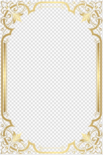 Paper graphic film, Border Frame , illustration of gold frame transparent background PNG clipart