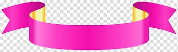 Paper Graphics, Pink Banner , pink and yellow ribbon transparent background PNG clipart