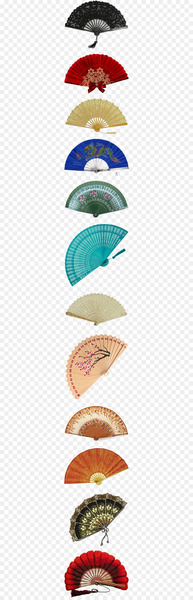 Paper Hand fan Tool Rubber stamp - Chinese folding fan 