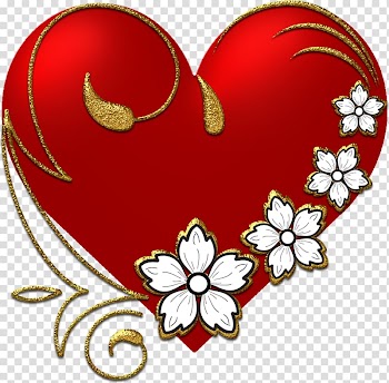 Paper Heart Love, GOLDEN HEART transparent background PNG clipart