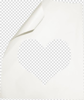 Paper heart transparent background PNG clipart