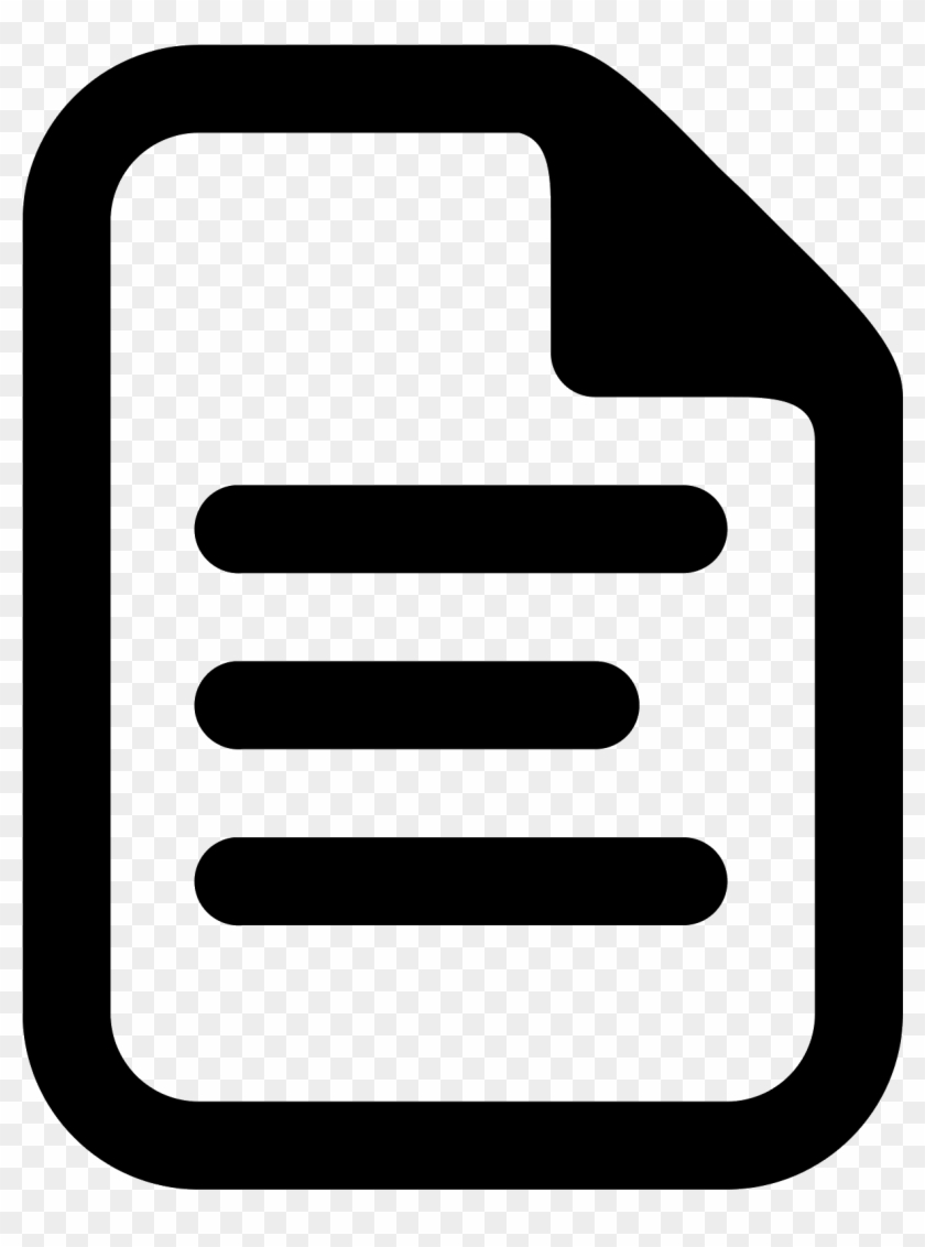 Paper Icon Document Icon Vector Eps10 Stock Vector - Document Icon Black