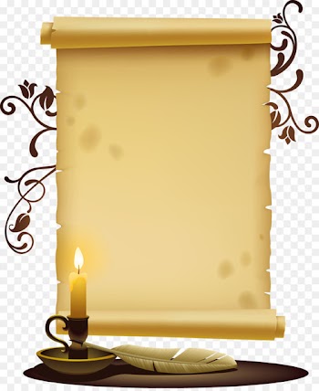 Paper Icon - Vector old paper and candle 