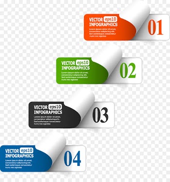Paper Infographic Information Label - Business Information schematic diagram 