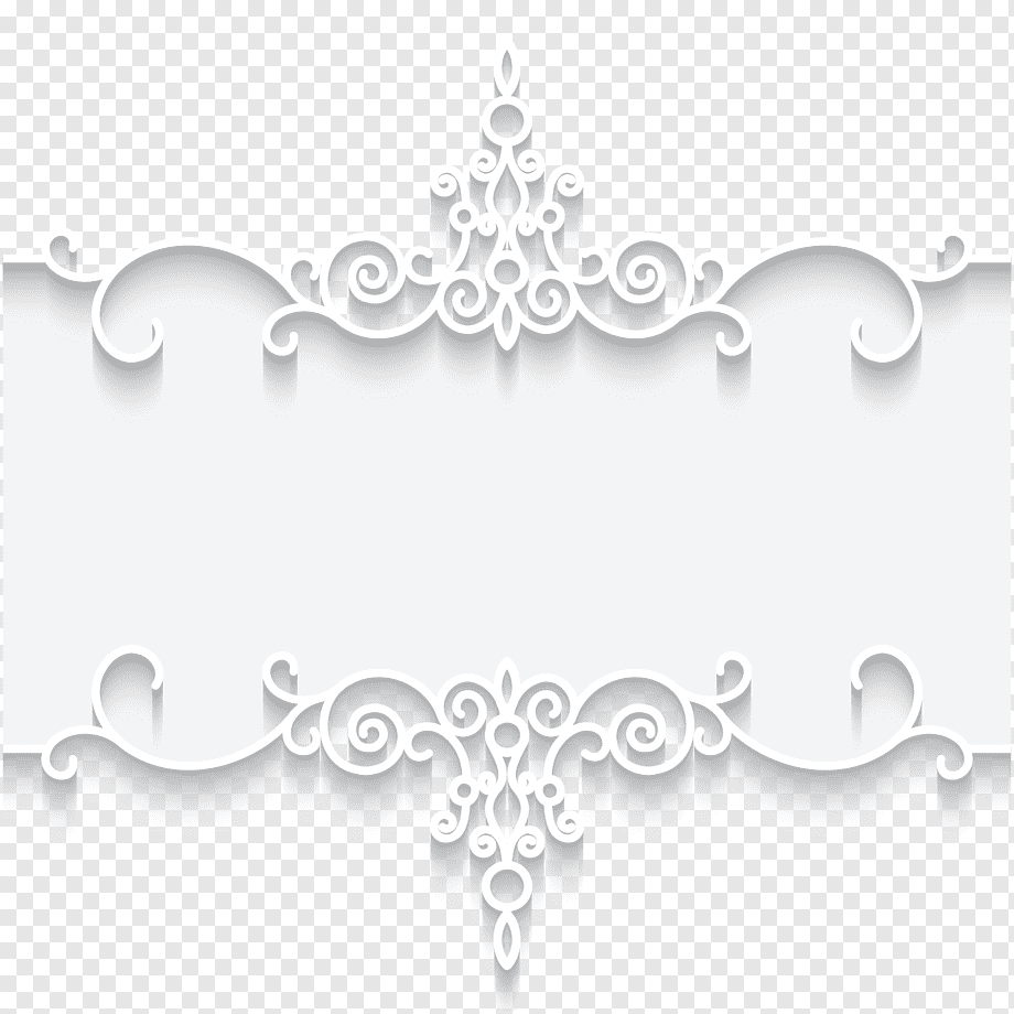Paper Lace frame Textile, White lace pattern frame card illustration, white and gray floral frame, frame, golden Frame, text png