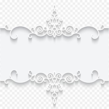 Paper Lace Picture frame Textile - White lace pattern frame card vector illustration 