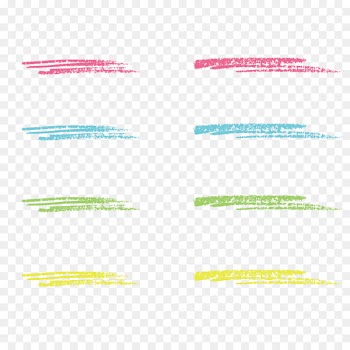 Paper Line Angle Graphic design - Chalk brush red four colors 