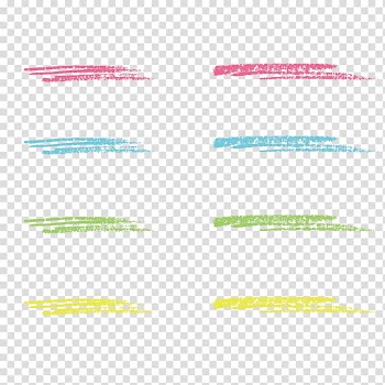 Paper Line Angle Graphic design, Chalk brush red four colors transparent background PNG clipart