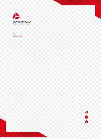 Paper Line Point Pattern - Red right angle border 