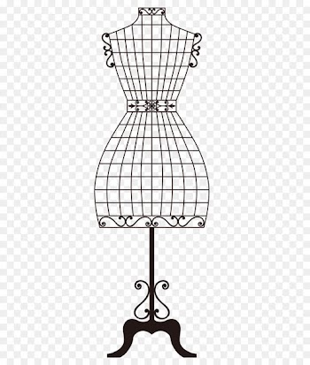 Paper Mannequin Sewing machine Adhesive - Clothing vector model 