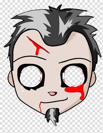 Paper Mask Halloween Frankenstein's monster Zombie, MASCARAS transparent background PNG clipart