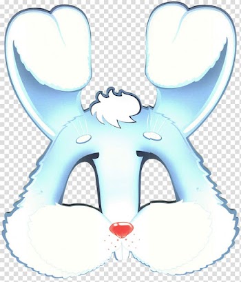 Paper Mask Hare Carnival Rabbit, mask transparent background PNG clipart