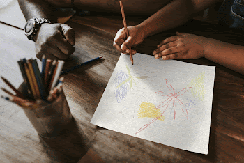 Paper mockup, kids drawing activity | Free PSD Mockup - rawpixel